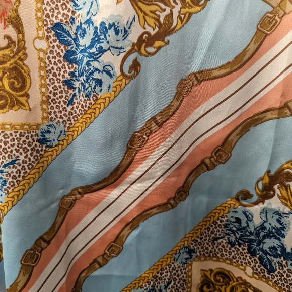 Guess satin Ramsay slip dress chain print, Large - Picture 4 of 7